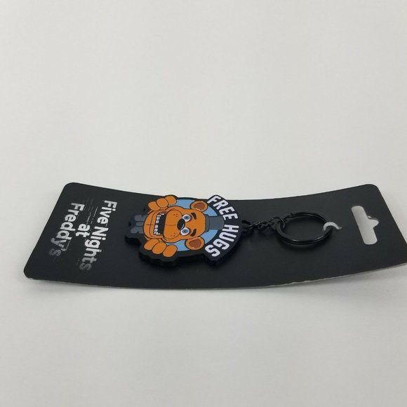 Five Nights At Freddys Keychain Free Hugs Freddy Boiworld Key Chain FNAF Metal - Picture 8 of 12